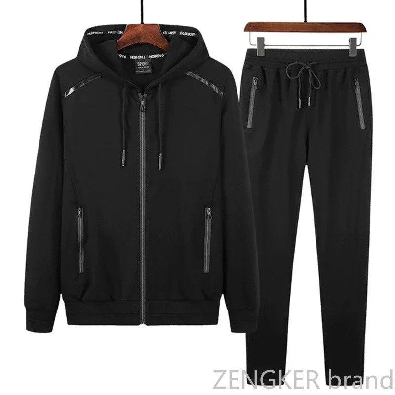 Sports Suit Sports Set Tracksuit Set Outdoor Suit Set Spring Autumn Sports Suit Plus size men track suit Trade Sportswear Men's Running sweatsuit Sets 9XL 8XL 7XL jogger men big size