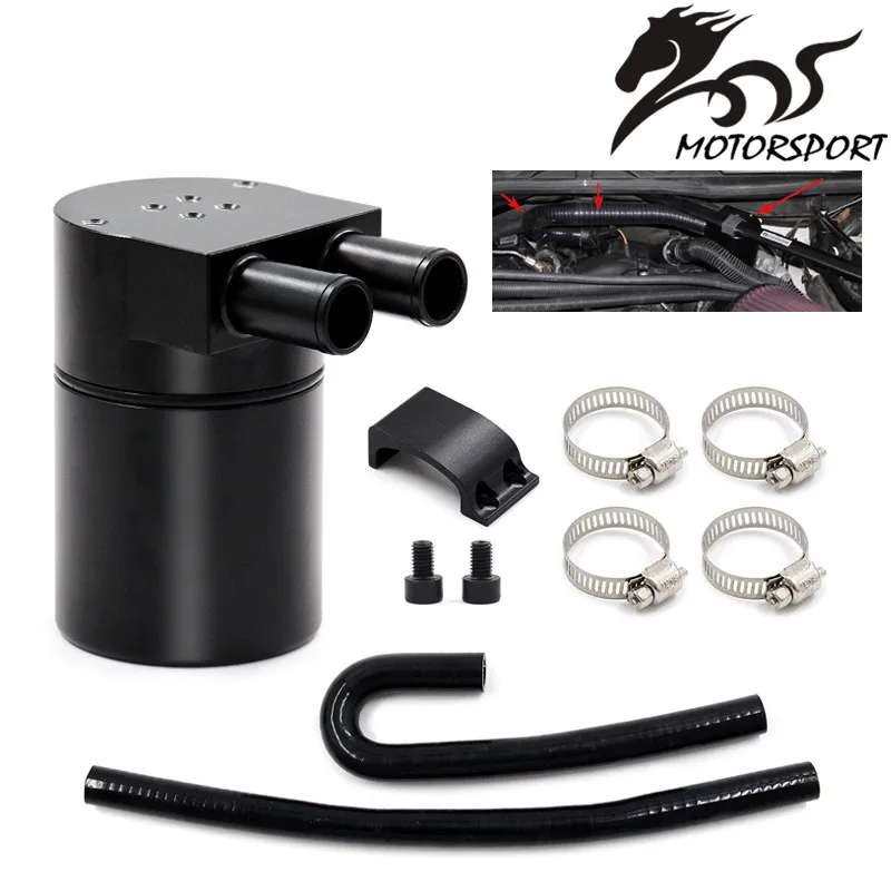 KSTE Oil Reservoir Catch Can Breather Tank Kit Compatible with B-M-W N54 335i 135i E90 E92 E82 2006-2010 