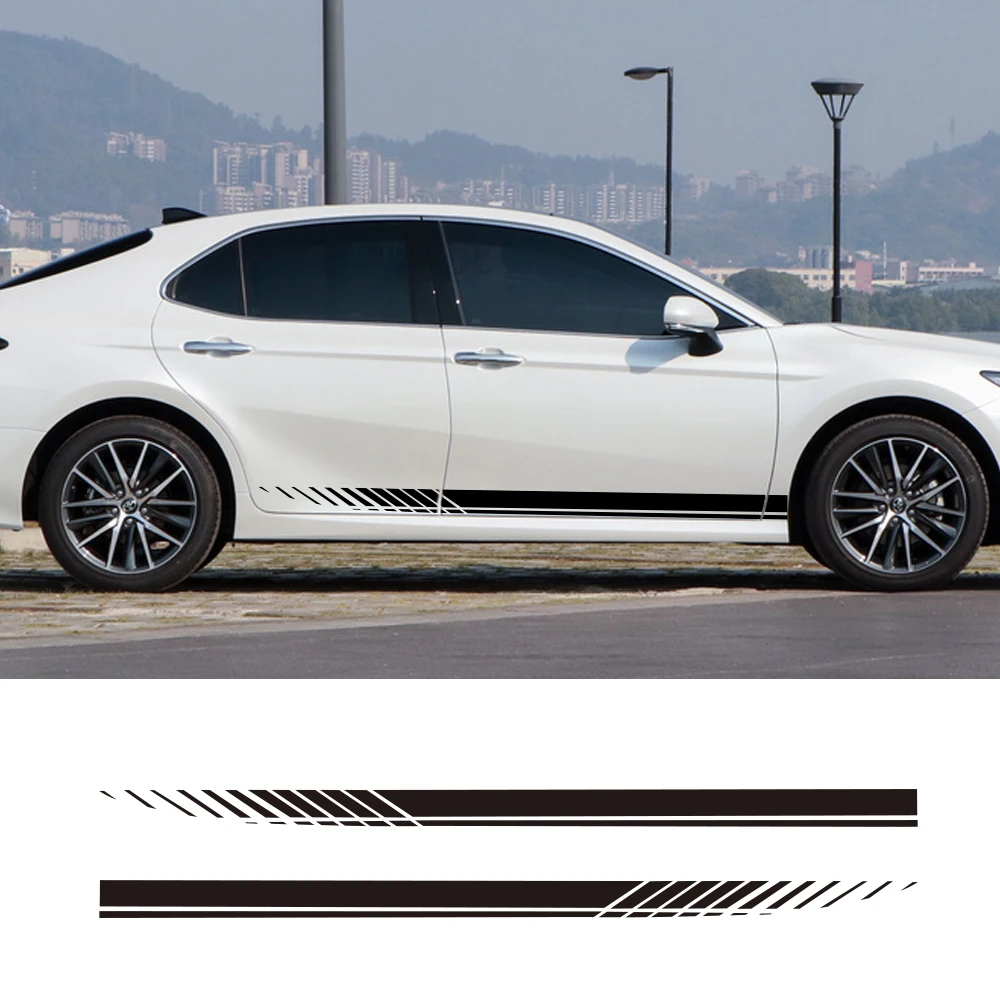 

New Sport Racing Car Stickers for Audi, Ford, Toyota, Honda, Ford Side Stripe Sticker for Mercedes, Benz, Volkswagen Accessories