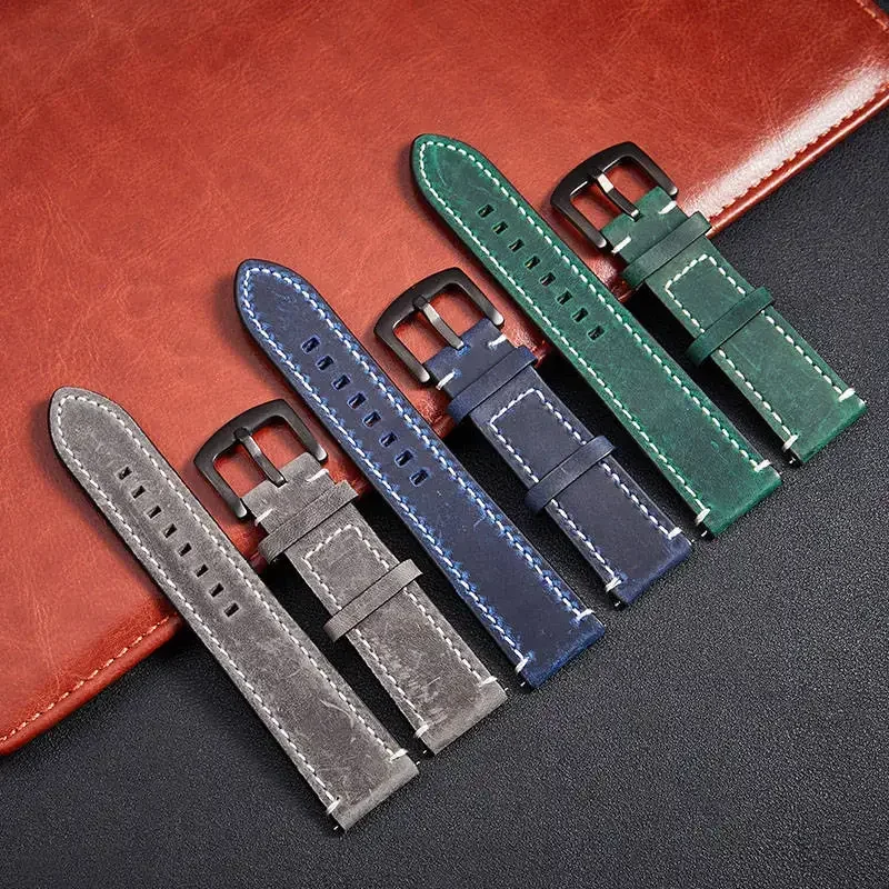 Vintage Leather Watch Straps - Premium Bracelet Bands