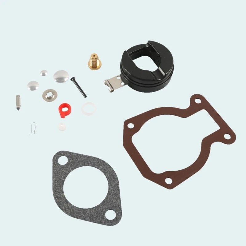 

Carburetor Carb Repair Rebuild Kit with Float Compatible For 9.9 HP 15 HP 1974-1988 398453 398452 Outboard Motor Durable