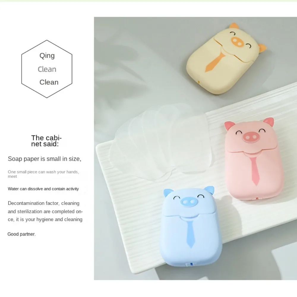 50Pcs/box Disposable Soap Paper for Traveling Soap Paper Washing Hand Mini Paper Soap Scented Slice Sheet Bath Cleaning Supplies