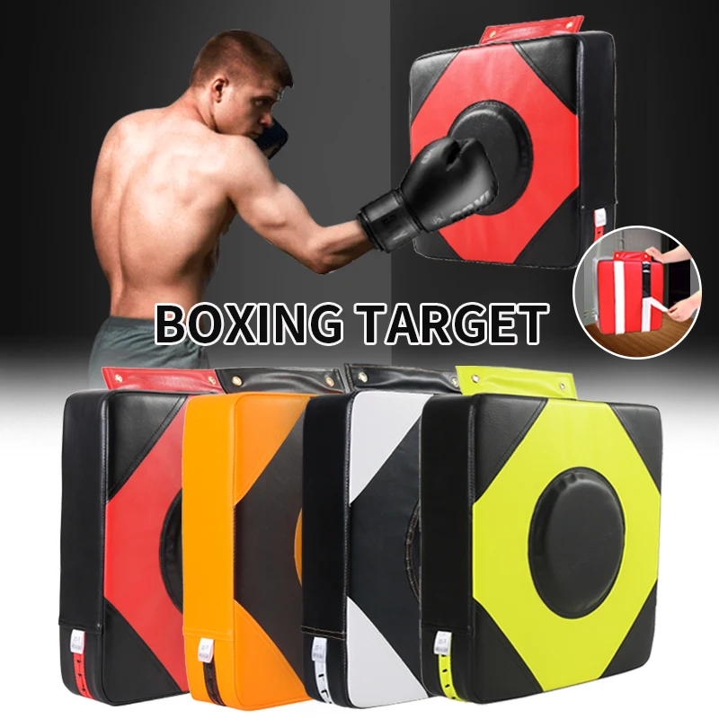 New 2023 40cm Punch Leather Wall Boxing Pad Target Training Sandbag Fighter  Martial Arts Boxing Bag Fitness Taekwondo Training Equipment