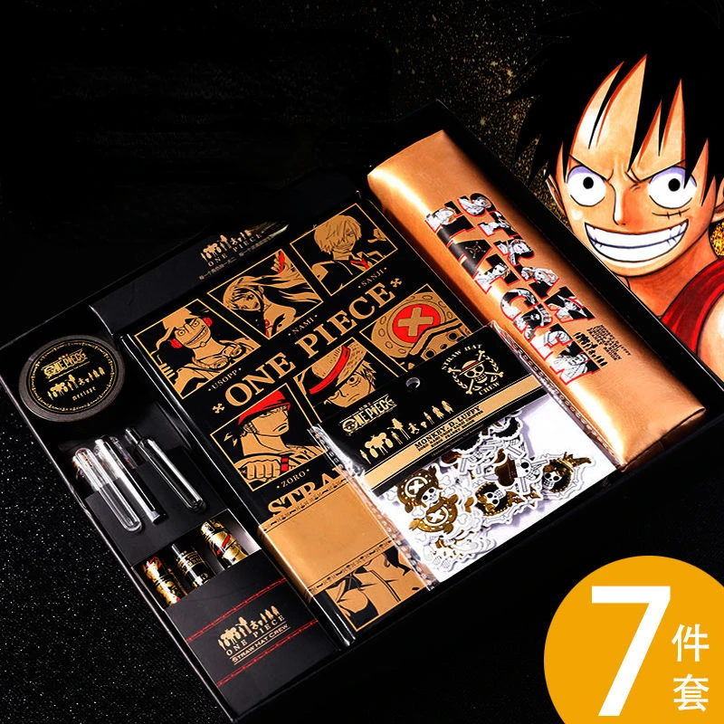

One Piece Anime Peripheral Stationery Set One Piece Collector's Edition Gift Box Graduation Boy Handsome Best Birthday Gift