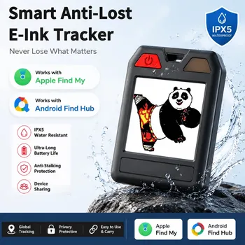 오리지널 컬러 E-Ink 스마트 키체인 DIY 지원 Find My Find Hub 디스플레이 분실 방지 위치 추적기 