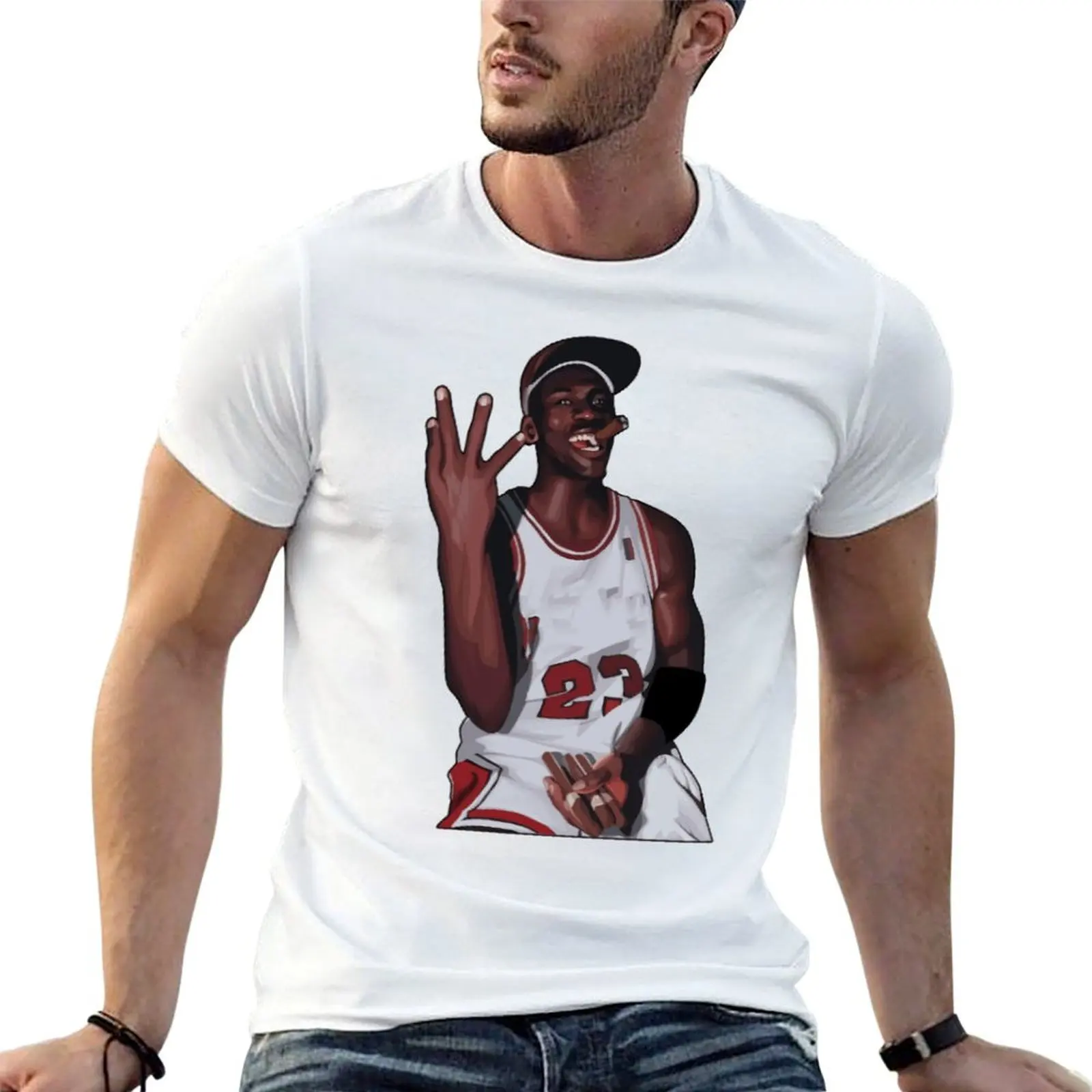 2023 Basketball Stars Michaeler And Jordans (18) T-Shirt Fresh Move Tshirt Graphic Vintage Home Funny Novelty Usa Size