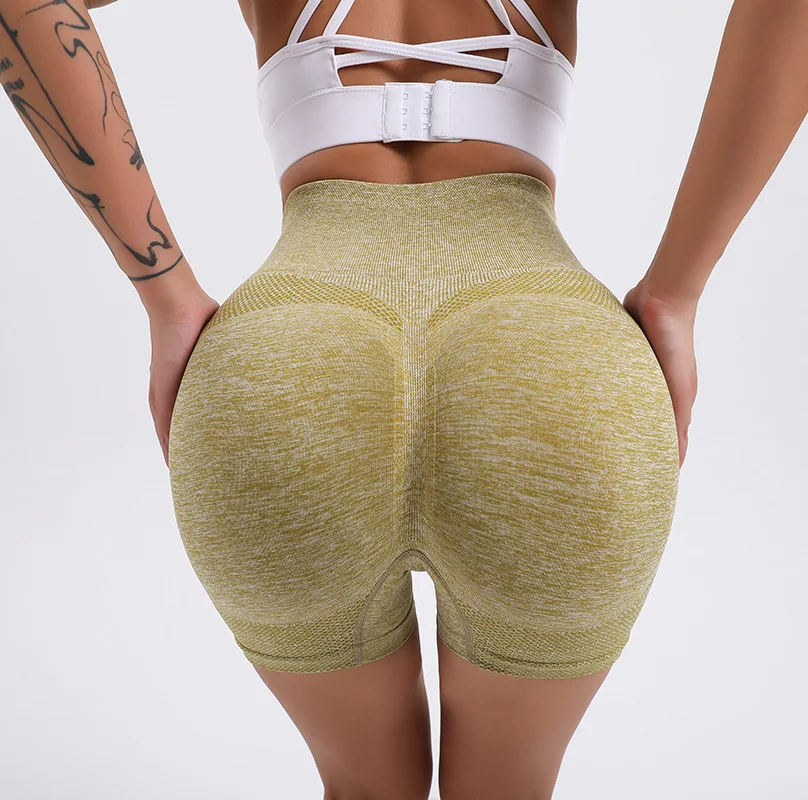 lululemon shorts CHRLEISURE Seamless Shorts  Women  Summer Daily  High Waist Stripe Shorts  Pants Deportivo Tight Butt  Mujer Women Short biker shorts women