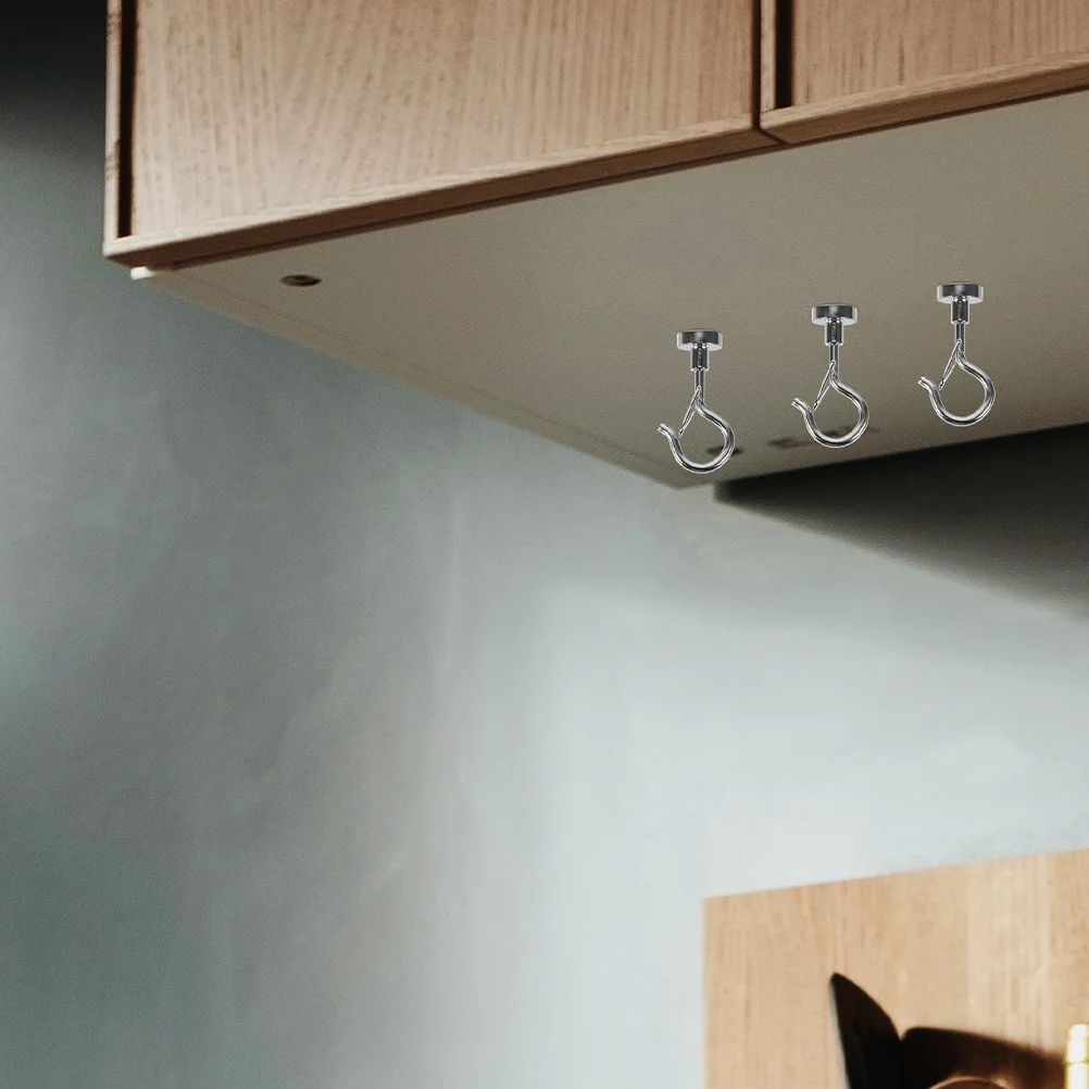 

6 Pcs Peg Hooks Magnet Magnetic Heavy Duty Strong for Hanging Tool Holder Metal Magnets with Coat