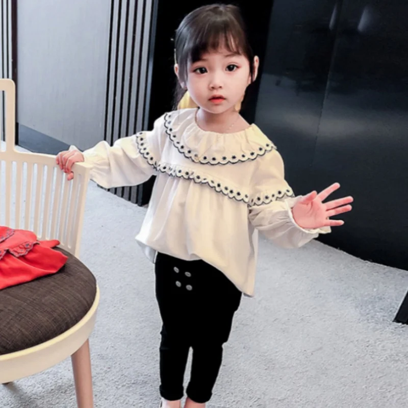 

Детская блузка для девочек, пальто, куртка, верхняя одежда 2024, очаровательные рубашки на весну и осень, хлопковая детская одежда в подарок, высокое качество