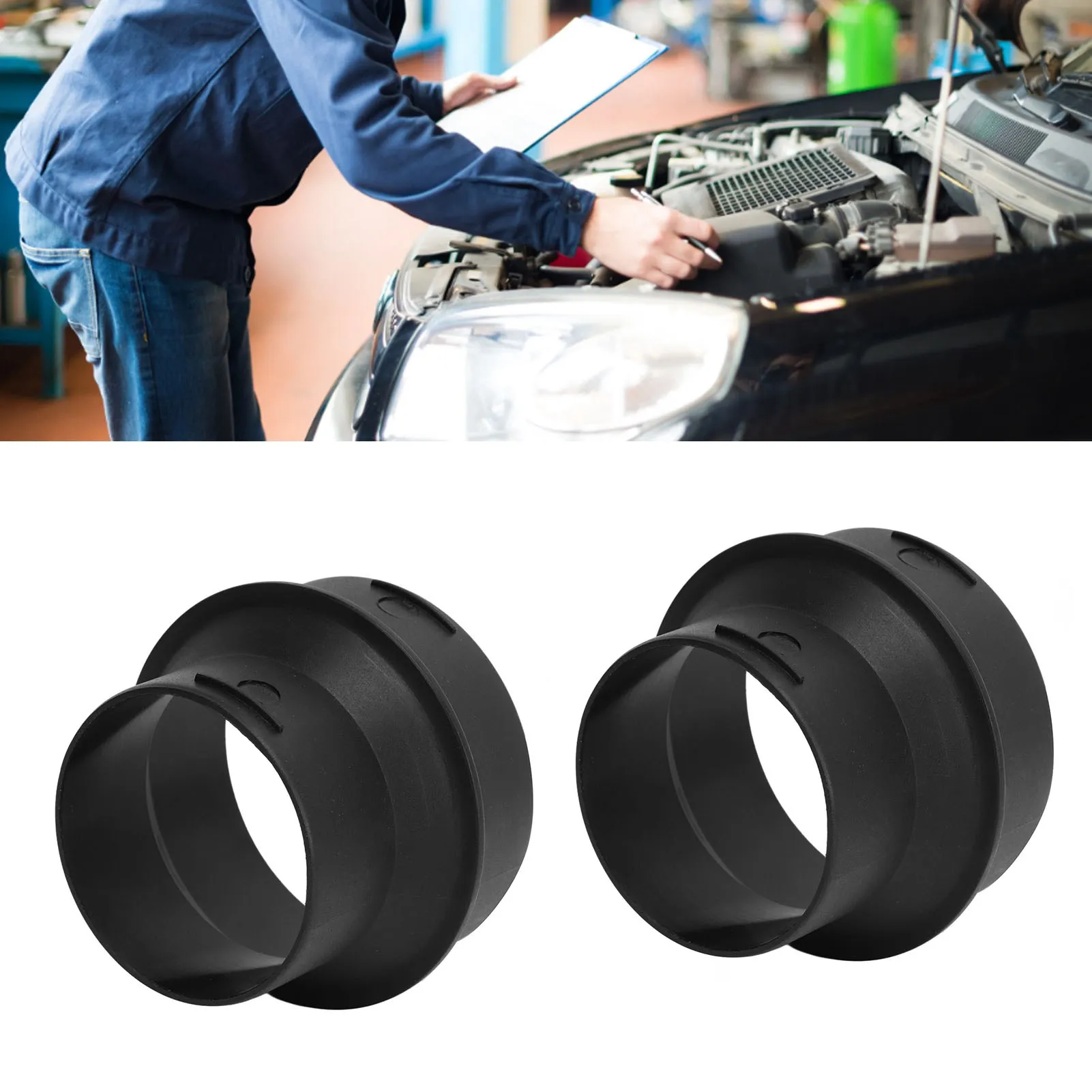 1pair Parking Heater Adapter Tube 60 To 75MM Heater Ducting Pipe Joiner Connector For Webasto