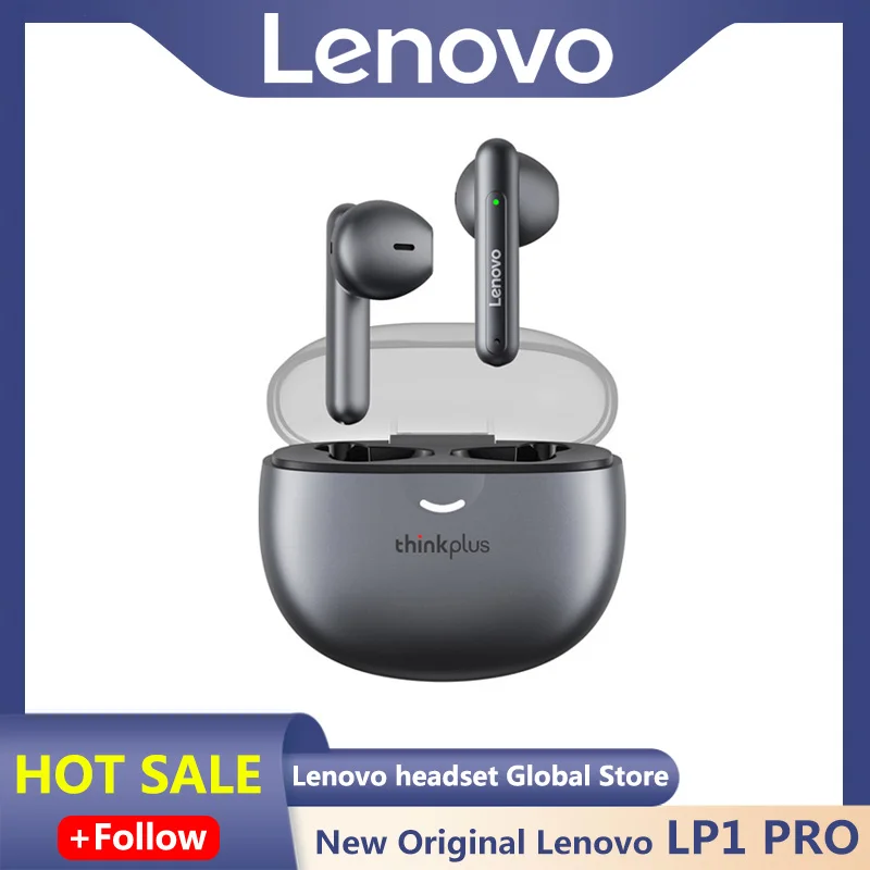 

100%Original Lenovo LP1 Pro TWS Bluetooth 5.1Earphone Wireless Earbuds Noise Reductio Touch Control HIFI Sports Headset With MIC