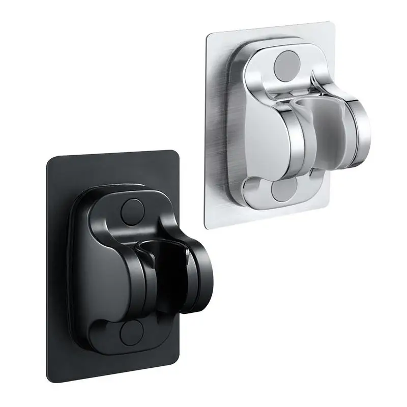 

Shower Head Holder Brackets Black Suction Cup Wall Mount Adjustable Support For Bathroom Accessories Wall Mount Bracket