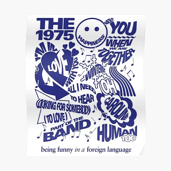 

The 1975 Bfiafl «Когда мы вместе», плакат, украшение декоративная роспись комнаты, забавная печать, винтажная домашняя настенная живопись без рамки