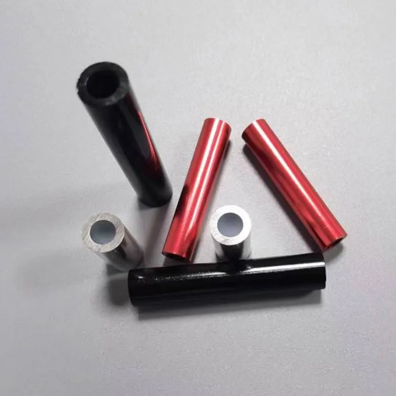 Alumium tube 10pcs M3 M4 M5 M6 m8 *2 to 50mm Aluminum washer bushing round hollow no thread standoff spacer