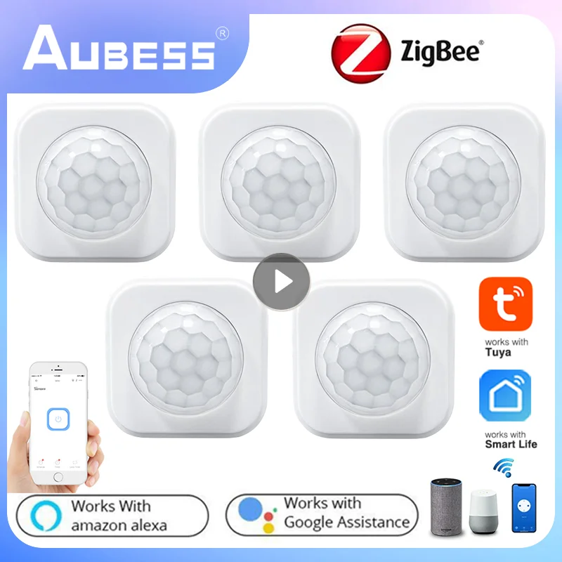 Tuya Zigbee Motion Pir Sensor Detector Sensore Di Movimento Smart Life App Sistema Di Sicurezza Domestica Wireless Funziona Con Alexa Google Home