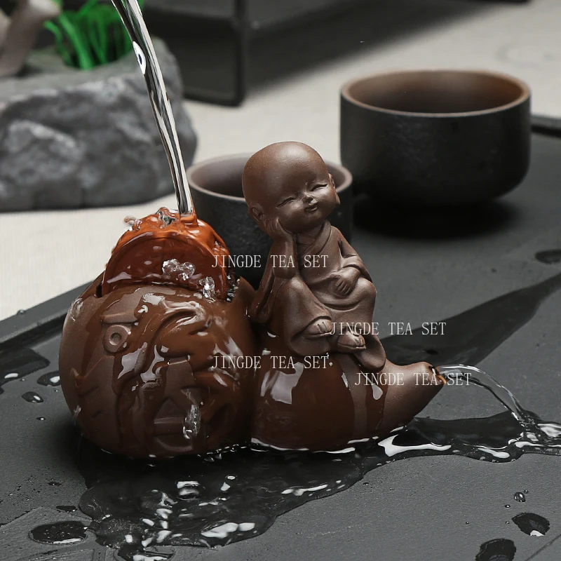 Pixiu Water Spray Tea Pet Home Chinese Desktop Decoration Ornaments Purple Clay Tea Play Tea Ceremony Accessories Teaset