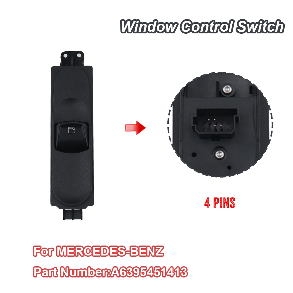 

Car Electric Power Window Switch Control Button A6395451413 6395451413 For Mercedes-Benz Vito Viano W639 2003-2014 Accessories