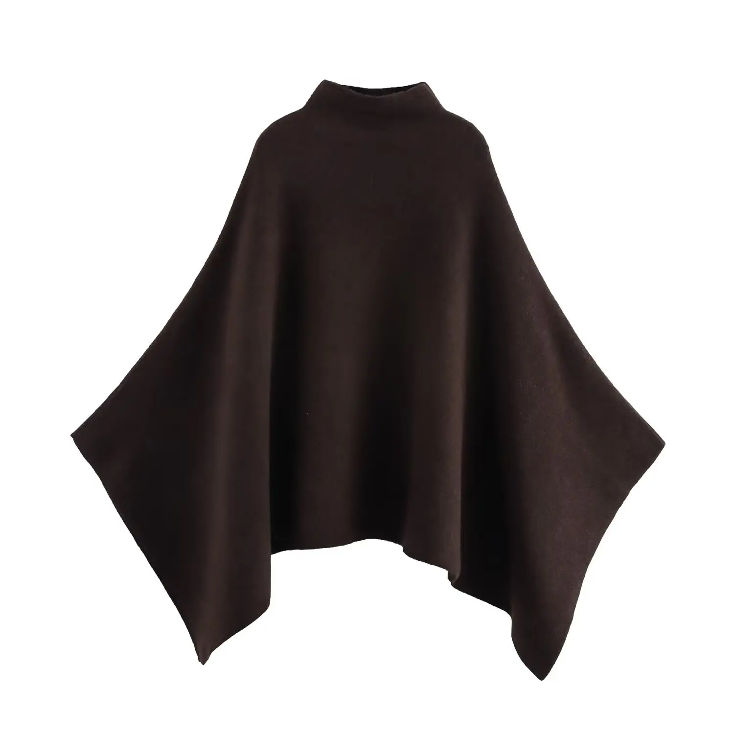 JNLEAOG Asymmetric Knitted Cowl Ne Coat for Women Street Sle Polyester Fiber Autumn New Arrival Faion Design