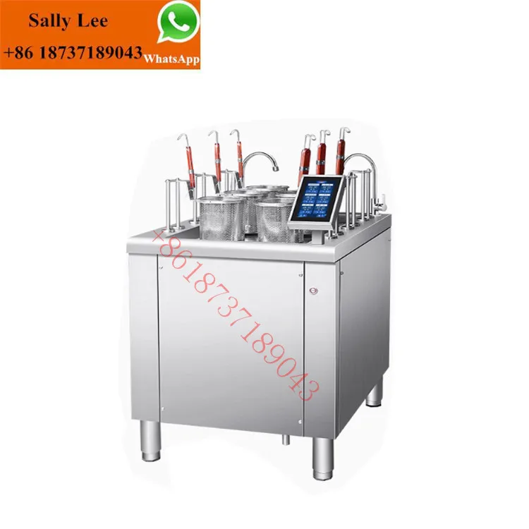 Automatic Noodle Cooker Commercial Electric Boiled Noodles 6 Heads Smart Automatic Lift Noodle Cooking Machine
