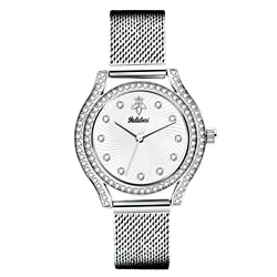 Elegant Women's Water - Resistant Quartz Wristwatch - Perfect Gift Idea (Silver - white)