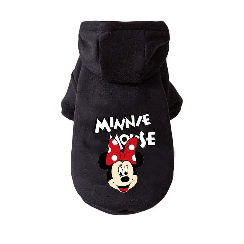 Pet Clothes Disney Mickey Mouse Dog Hoodie Pet Cartoon Mickey Minnie Jacket Fall Winter Outdoor Clothes Small And Medium-sized Dog Sweater pet clothes