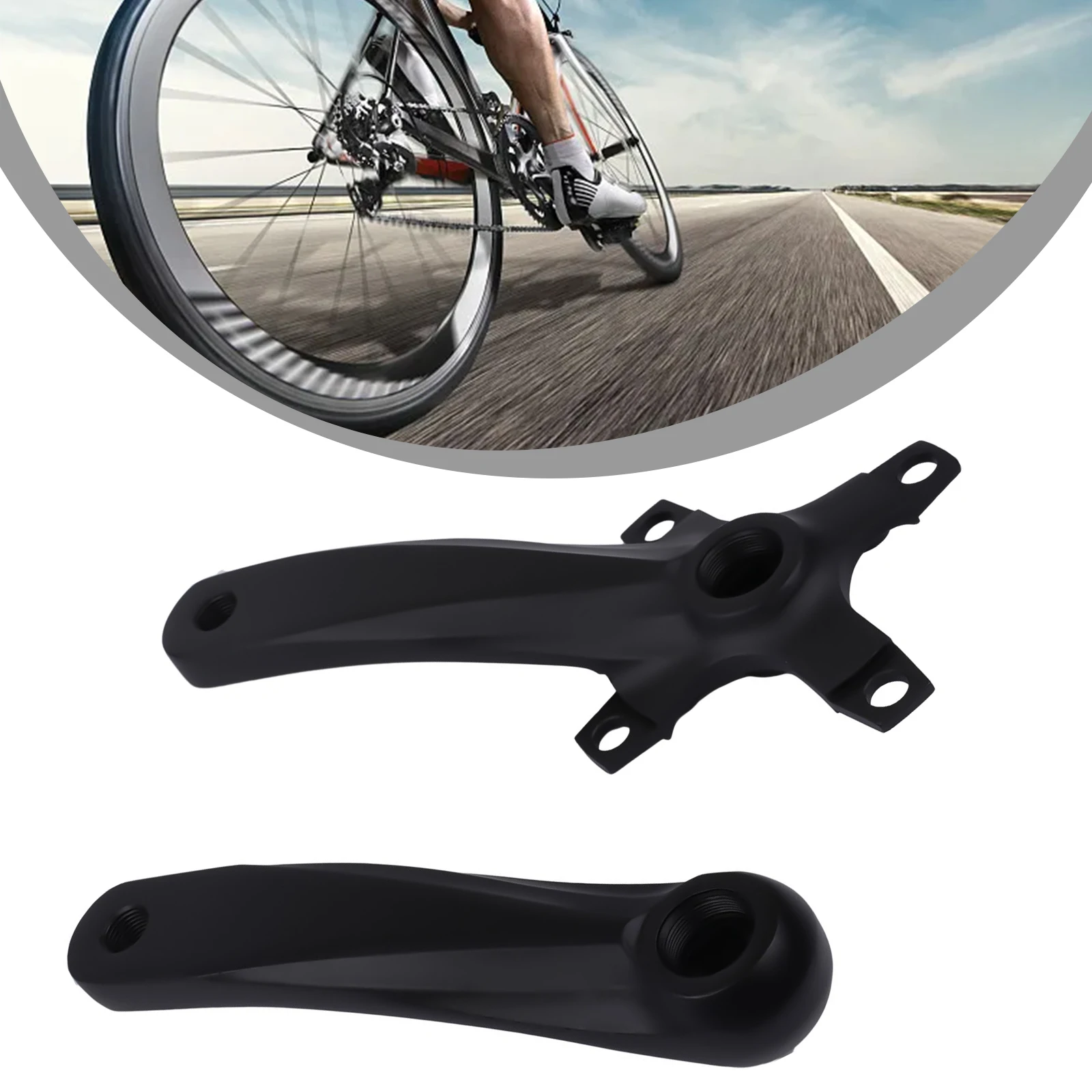 

Bicycle Tooth Plate Bicycle Crank Set Crank Leg 1set Aluminum Alloy Black Speed:7-12S New Material High Quality Brand New