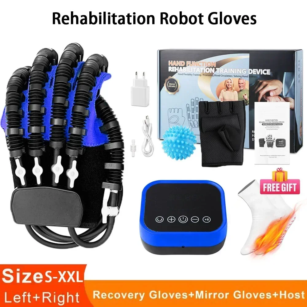 

Robotic Hand Finger Function Rehabilitation Gloves Stroke Hemiplegia Cerebral Infarction Palsy Physiotherapy Robot Recovery Tool