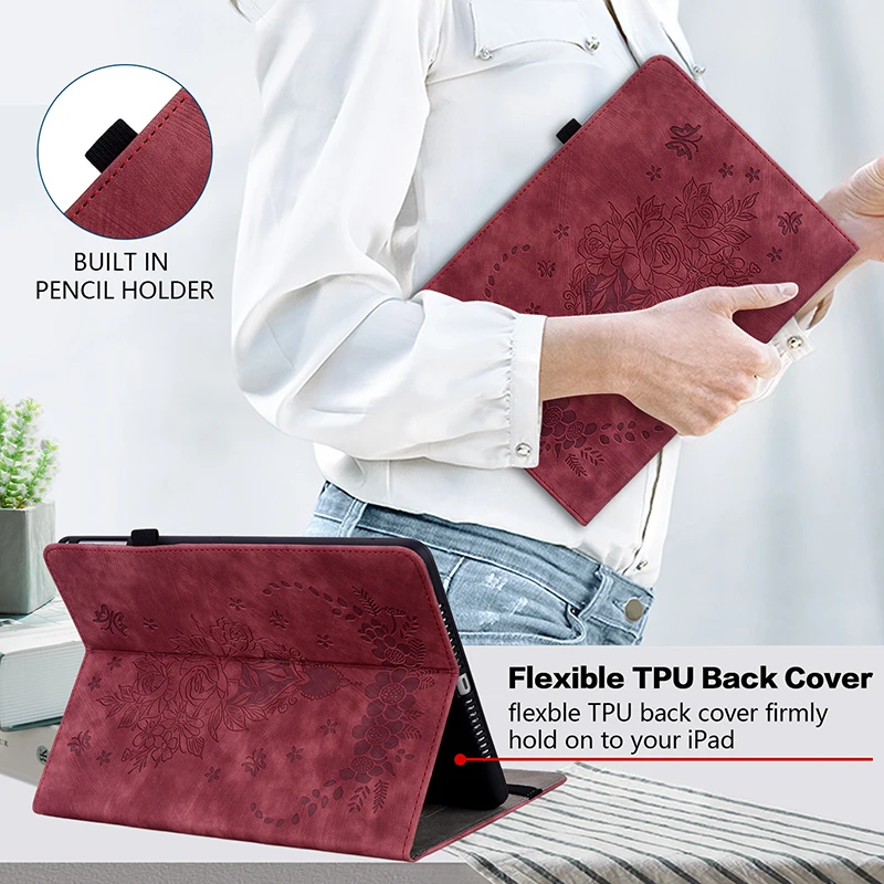 Premium Leather Tablet Stand Cover - Elegant PU Leather Protection