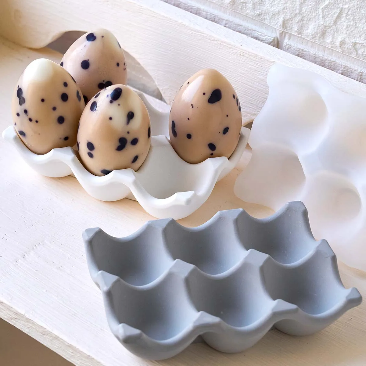6-Compartment Egg Storage Tray Silicone Mold DIY Jewelry Display Plate Craft Making Plaster Resin Casting Molds Home Decor silicone mold