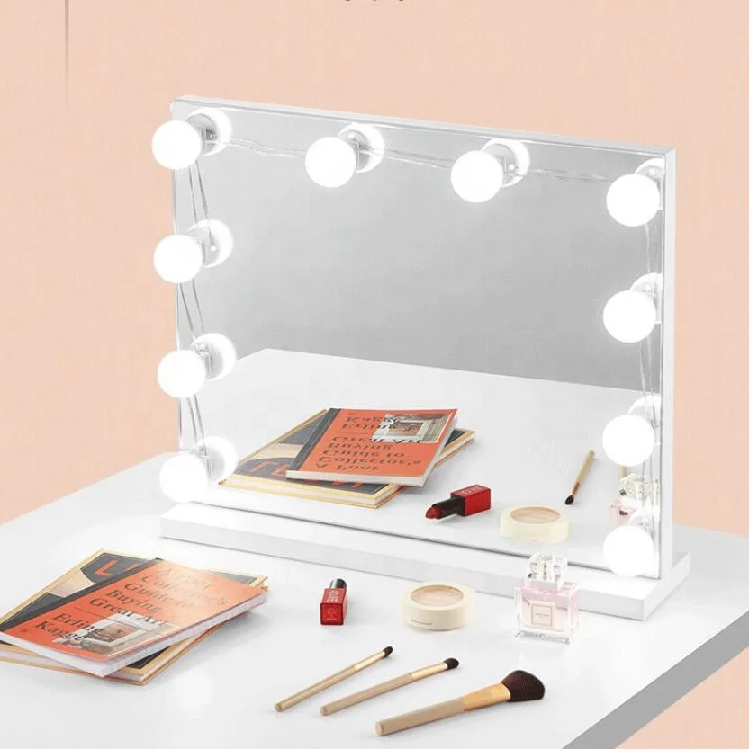 Description Picture 5 of itemLED Kits Make Up Front Light Lamp Cosmetic Mirror 12 Bulbs  Indoor Bathroom Vanity Lighting USB Led Makeup Dressing Table