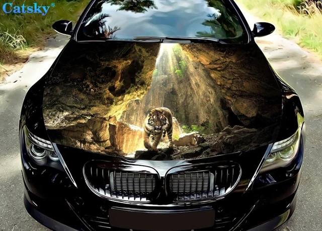 Tier Auto Haube Aufkleber, Auto Körper Aufkleber Dekoration, Vinyl Graphic  Aufkleber, Gedruckt Tiger Auto Aufkleber, haube Schutz Aufkleber