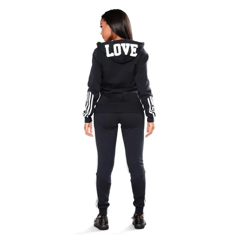 Italy Fashion Tracksuit for Woman 2025 Autumn Popular Zip-up Hoodie Sweatpants Female Urban Casual Fashion Sportswear 2Piece Set 5