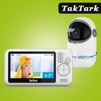 Moniteur bébé vidéo 4.3 » caméra zoom vision nocturne audio