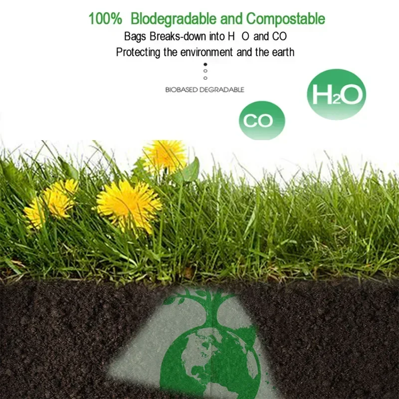 Trash Bags 50pcs 6/8/10L Biodegradable Garbage Bags