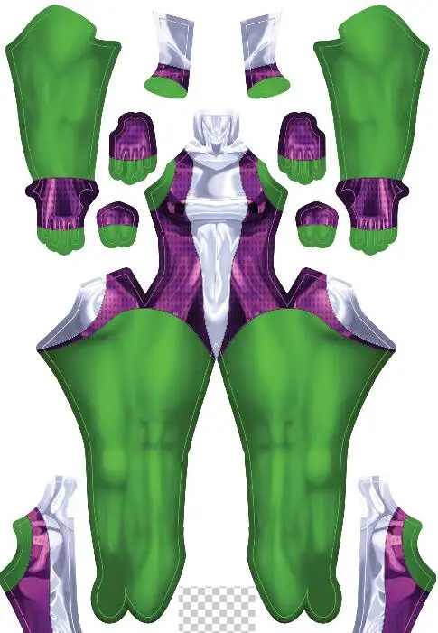 thumbnail image 1 of Disfraces de Halloween para adultos y mujeres, disfraz de She-Hulk, traje de superhéroe Zentai, monos de fiesta para niños, 1 of 4