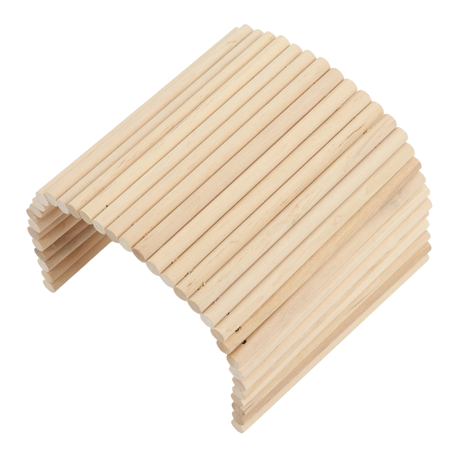 Wooden Hamster Bridge Flexible Wood Hideout for Guinea Pigs Ferrets Hedgehogs Chinchillas Rabbits Small Animals