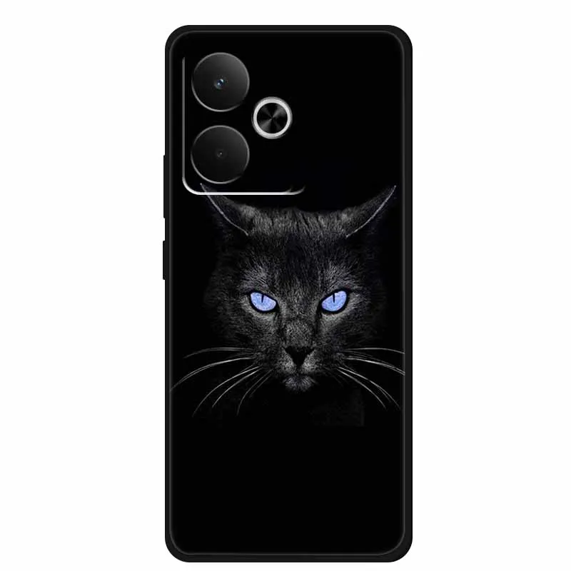 Sleek Black Silicone Soft Back Phone Case Cover