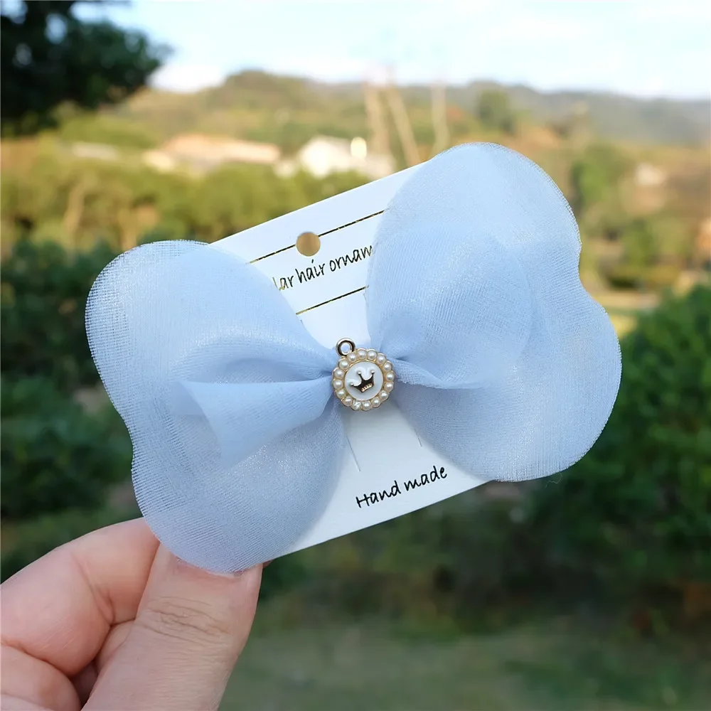 

Girls Women Shiny Yarn Bows Hair Clips Pearl Princess Hair Accessories Gold Barrettes Cute Hairpins For Kids Children Headwear