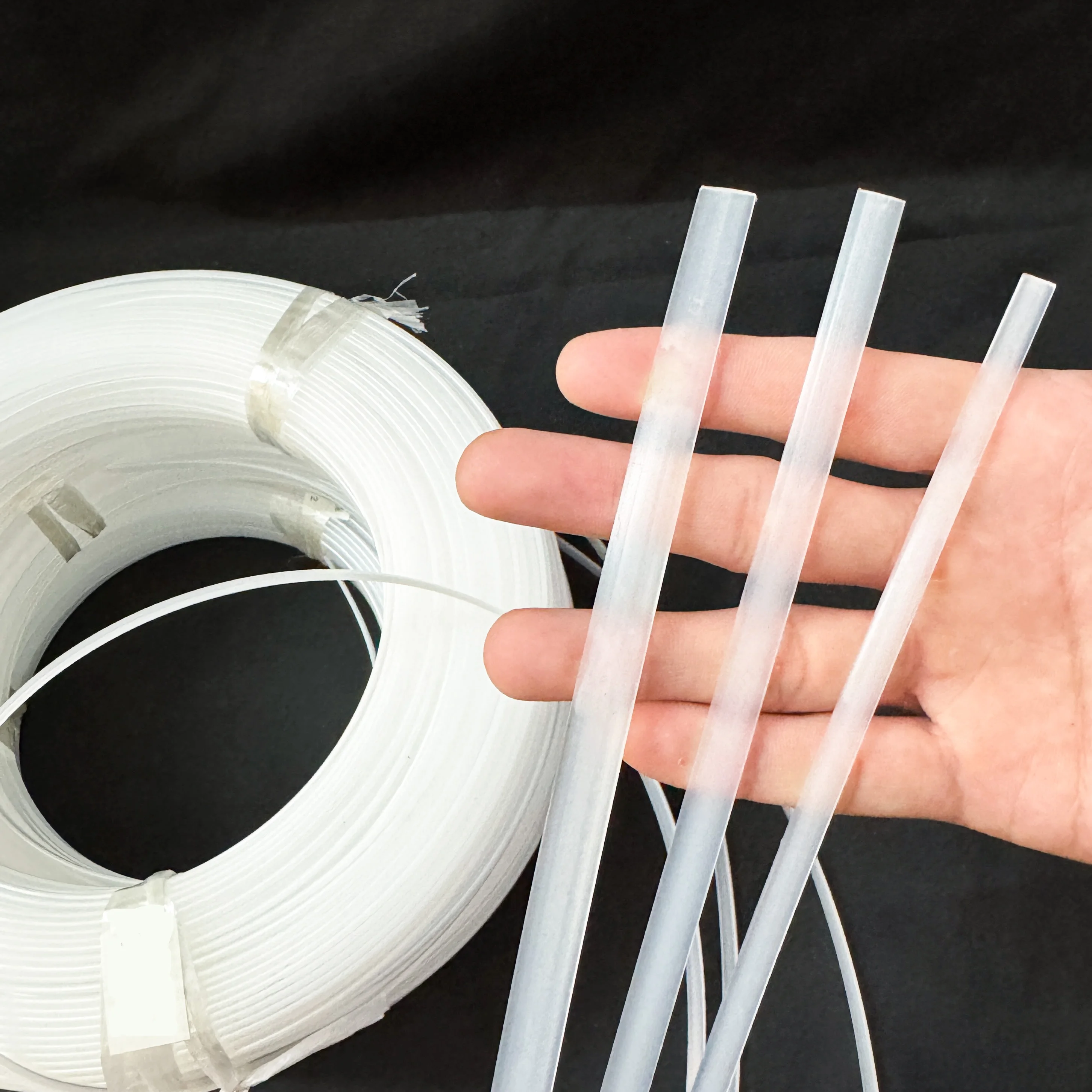 5-10mm Plastic Boning and End Caps Plastic Boning Ends For Rigilene Polyester Sew Through Corset