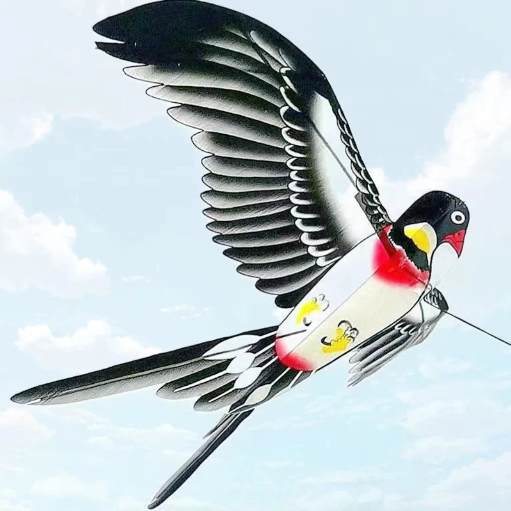 Mini Pole Swallow Kites for Adults - Dynamic Windsurfing Kites with Fishing Rod Line swallow kites