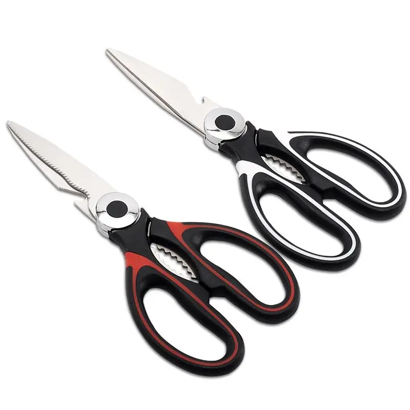 2pcs Big Size Stainless Steel Scissors Home Kitchen Multifunction Knife Meat Vegetable Cutter Bottle Opener Office Cutting Tools kitchen tool set fruit vegetable garlic press shredder crusher cutter knife cortador depizza couteau concina bottle opener whisk