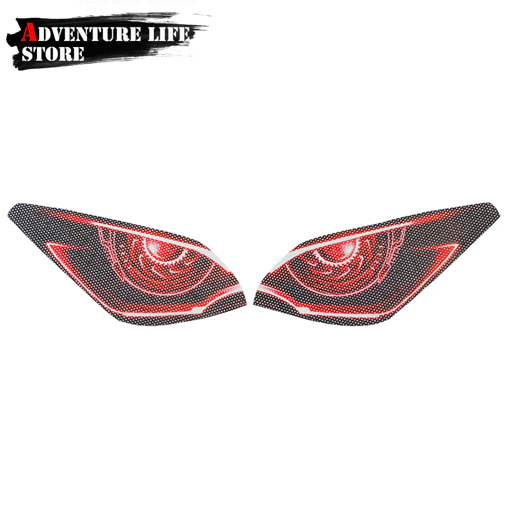 

For YAMAHA MT-09 Tracer MT09 MT 09 2017-2018 Motorcycle 3D Front Fairing Headlight Stickers Guard Head light protection Sticker