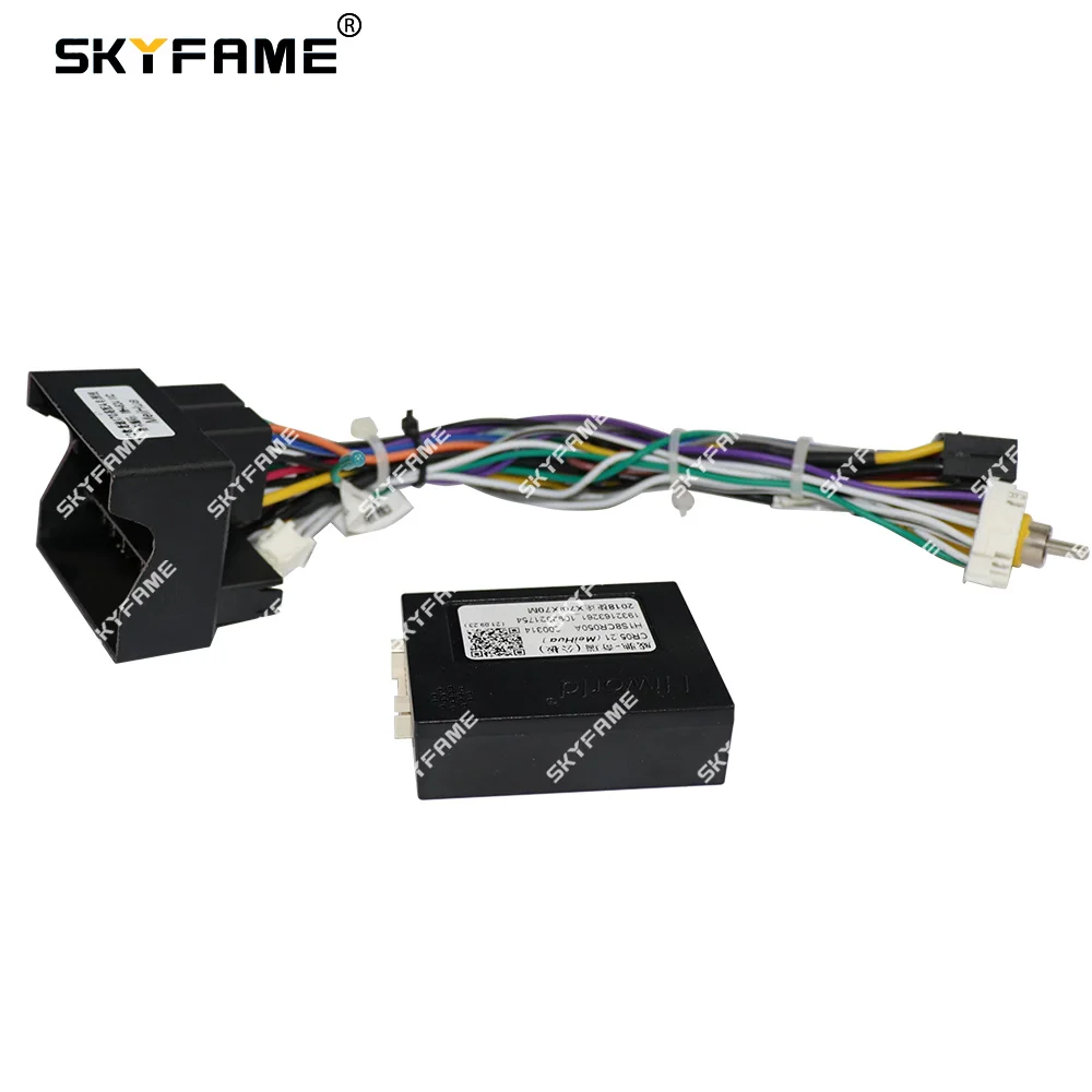 SKYFAME 16Pin Car Wiring Harness Adapter Canbus Box Decoder Android Radio Power Cable For Chery Jetour X70 X70M