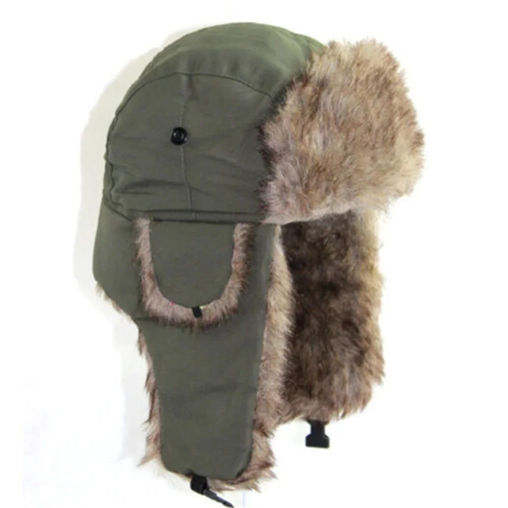 Men's Winter Aviator Earflap Hat: Russian Ski Cap, Waterproof Warm, Trapper Style