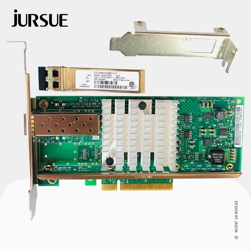 X520-SR1 Устройство управления интерфейсом сети 10 ГБ 1P PCIe Ethernet конвертированная сетевая Серверная карта адаптера E10G41BFSR + 1 шт. SFP+ модуль