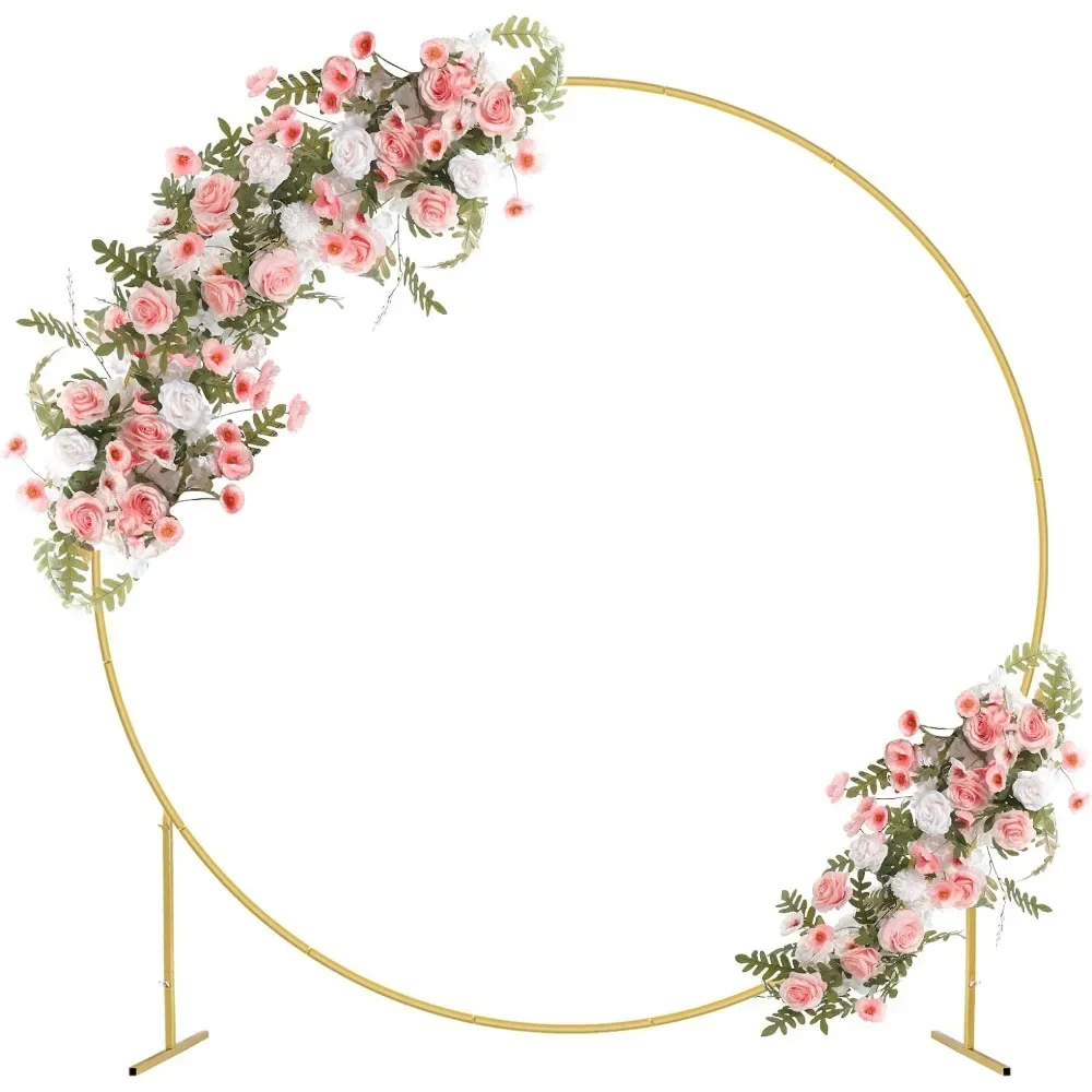 7.3FT Wedding Arche, Metal Circle Balloon Archs Kit for Party Backdrop Decoration, Baby Shower, Round Wedding Arche