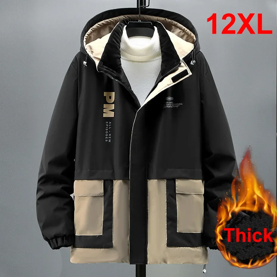 

Мужская теплая куртка составного кроя, размеры до 12XL