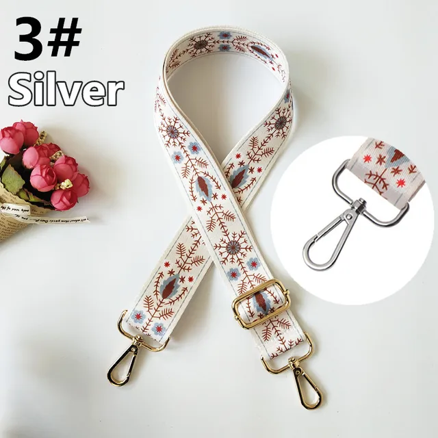 DIY Rainbow Adjustable Bag Strap for Handbag Cross Body Nylon Wide Shoulder Strap Belt Replacement Handles Accessories B-3