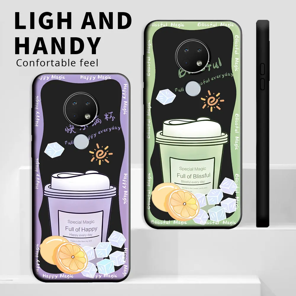Cute Flower Shockproof Silicone Soft Phone Case - Cartoon Design Back Cover