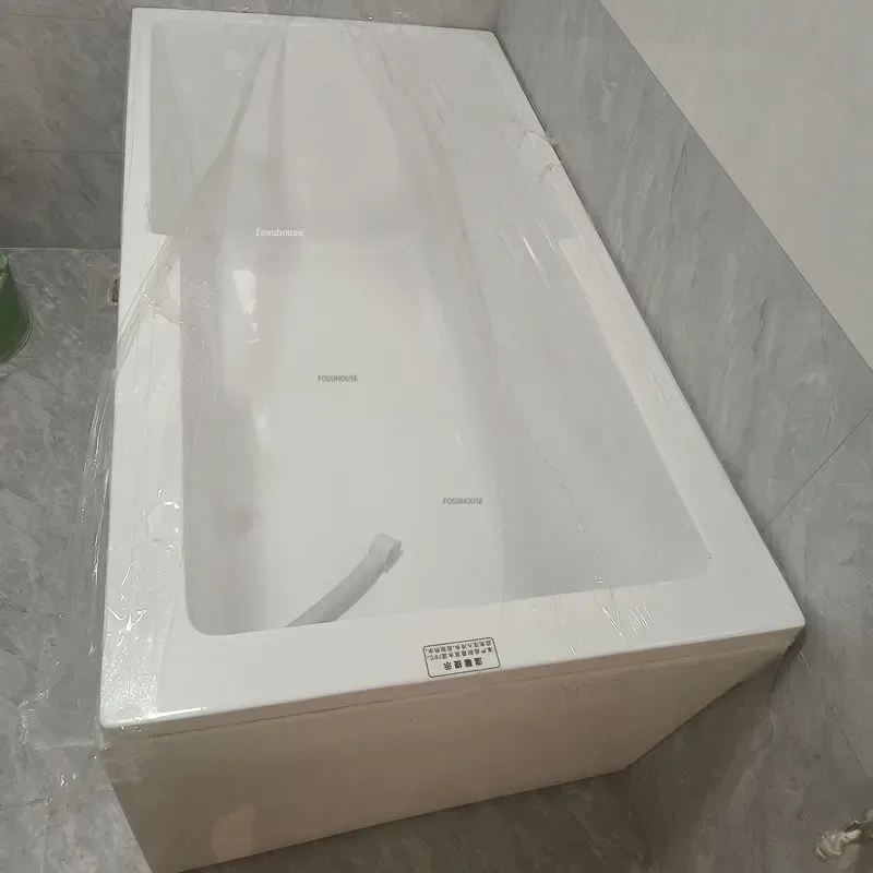 Modern Acrylic Freestanding Bathtub Small Apartment Bathroom Massage Bathtub Onstant Temperature Surfing Jacuzzi Bath TubZAQ 2